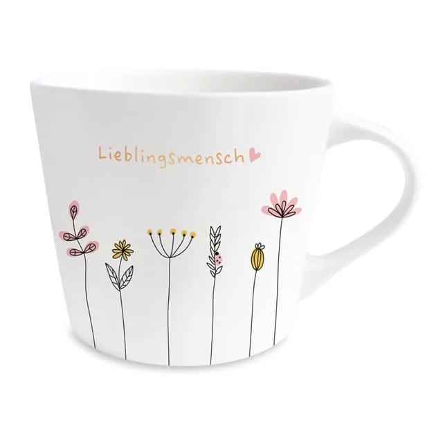 grafik-werkstatt-lieblingsmensch-kaffee-tasse-porzellan-420-ml-wei-schwarz-mit-e image 1