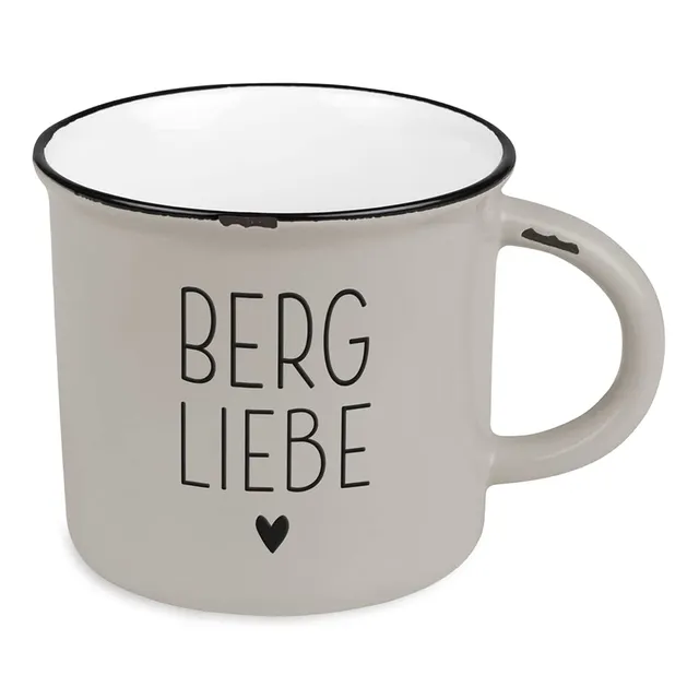 grafik-werkstatt-kaffeetasse-berggl-ck-grau-keramik-470-ml-vintage-emaille-look image 1