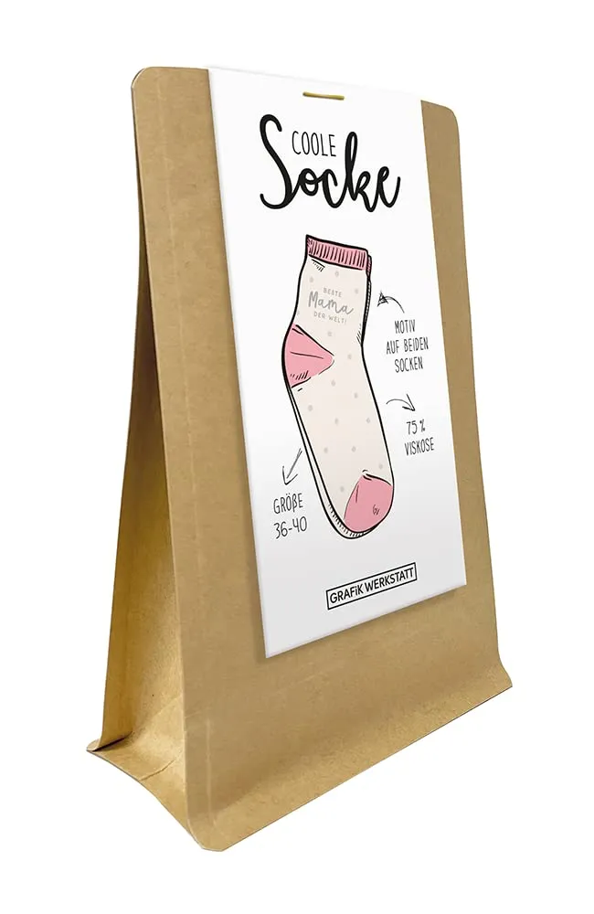 grafik-werkstatt-freizeitsocken-2er-pack-gute-laune-socken image 1