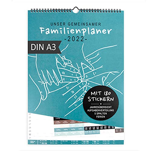 gr-tz-verlag-familienplaner-2022-5-spalten-wandkalender-din-a3-motiv-h-nde-blaug image 8