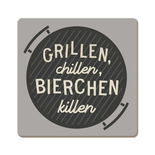 grafik-werkstatt-untersetzer-kork-grillen-9-5-cm-bunt image 1