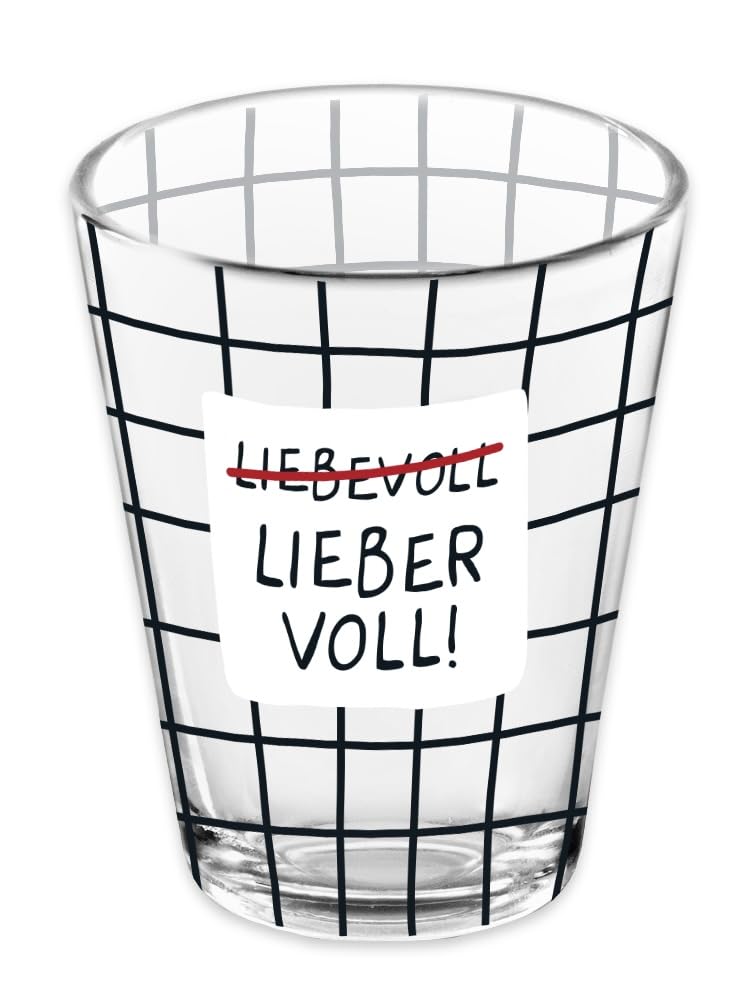 grafik-werkstatt-schnapsglas-60-ml-liebevoll-lieber-voll image 1