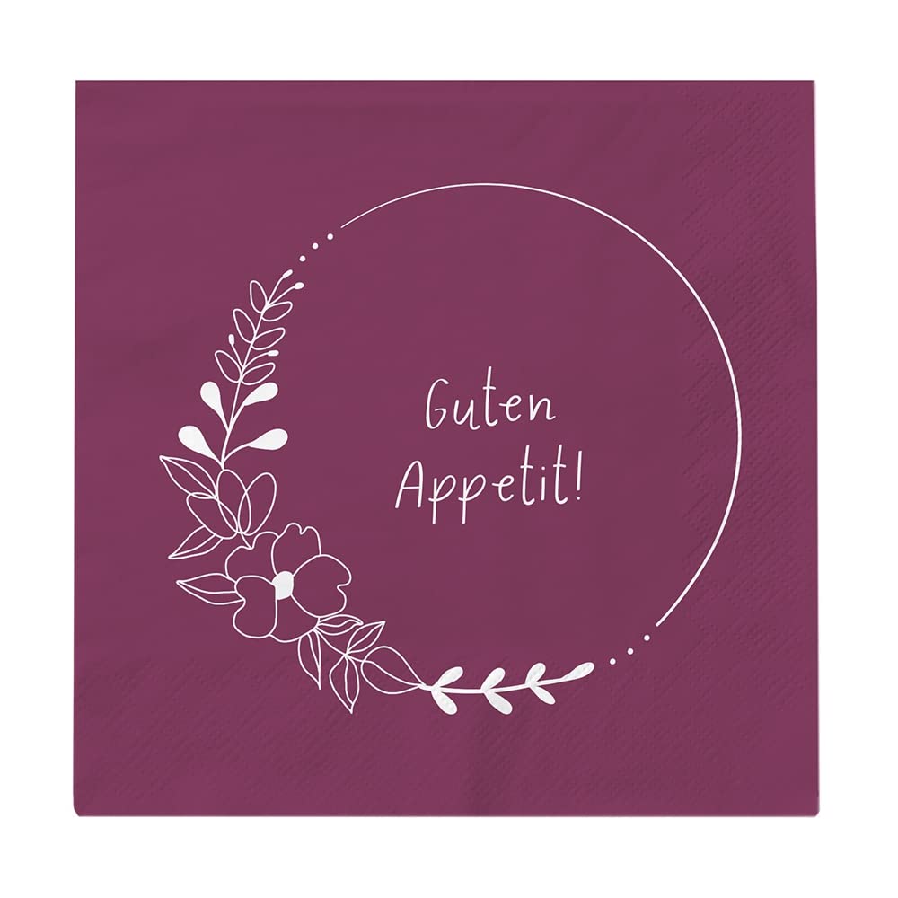 grafik-werkstatt-servietten-mit-spruch-guten-appetit-20-st-ck-12-5-x-12-5-cm-pur image 1