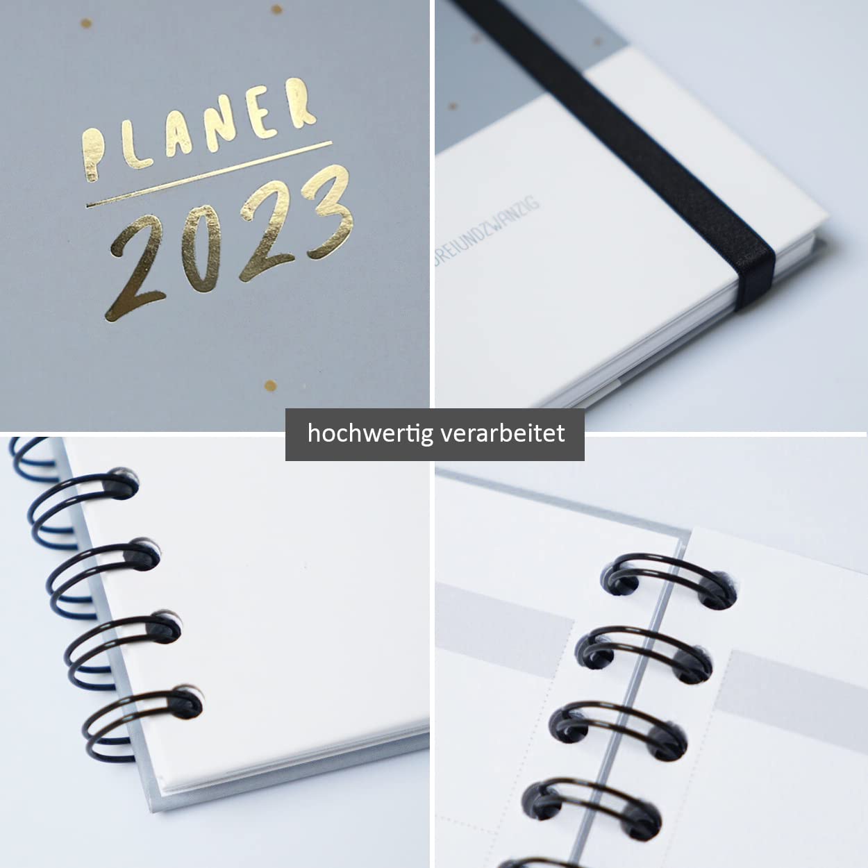 gr-tz-verlag-terminplaner-organizer-2023-a5-schwarz-1-woche-2-seiten-ringbuch image 2