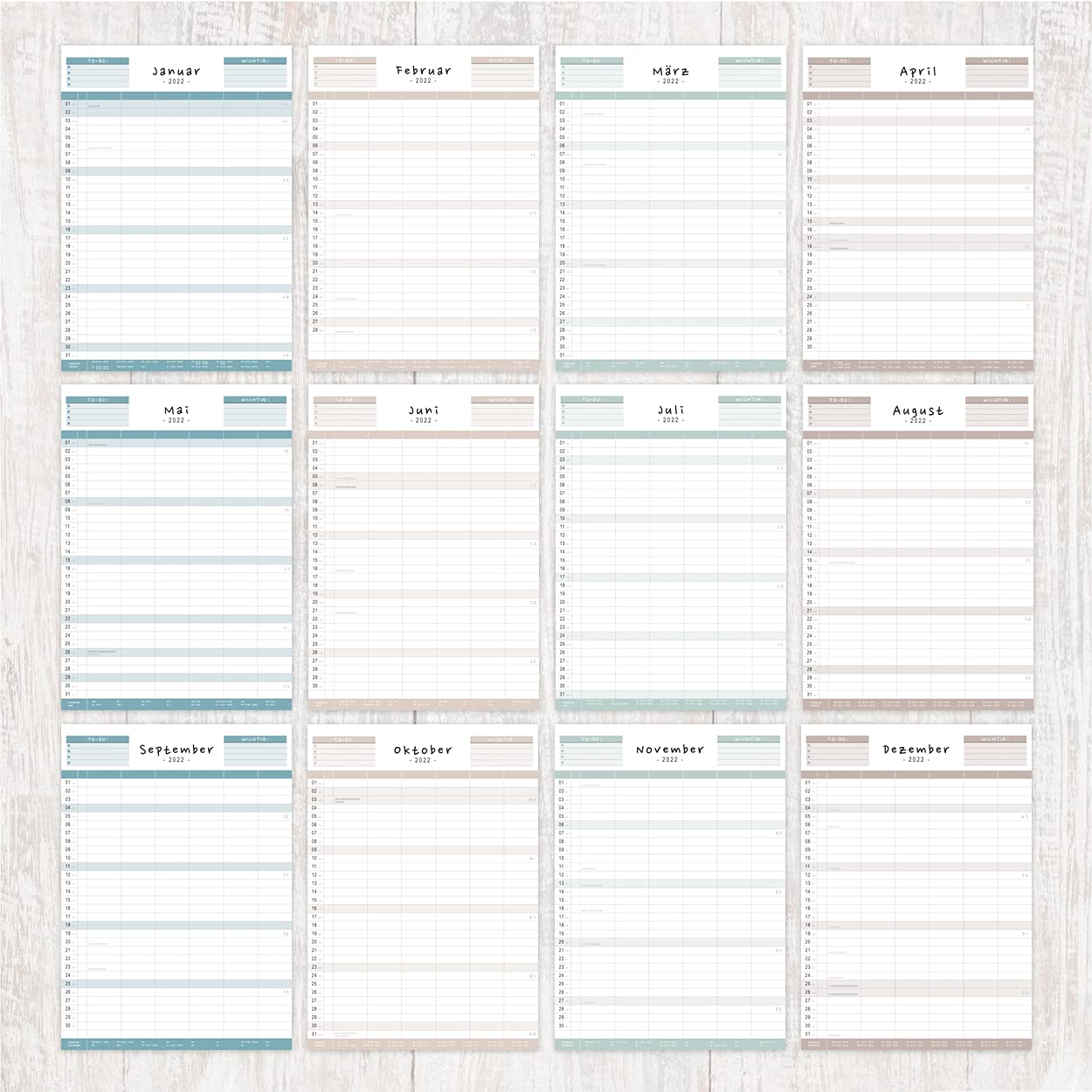 gr-tz-verlag-familienplaner-2022-5-spalten-wandkalender-din-a3-motiv-h-nde-blaug image 6