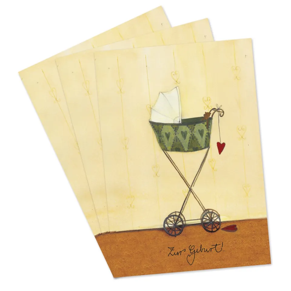 gr-tz-verlag-gl-ckwunschkarten-zur-geburt-3er-set-klappkarten-von-silke-leffler image 1
