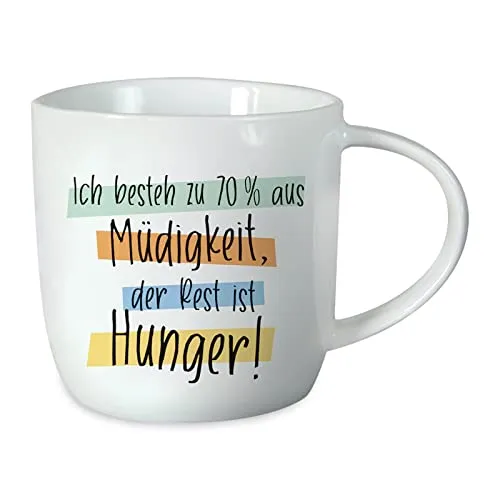 grafik-werkstatt-kaffeetasse-porzellan-300-ml-ich-besteh-zu-70-aus-m-digkeit image 1