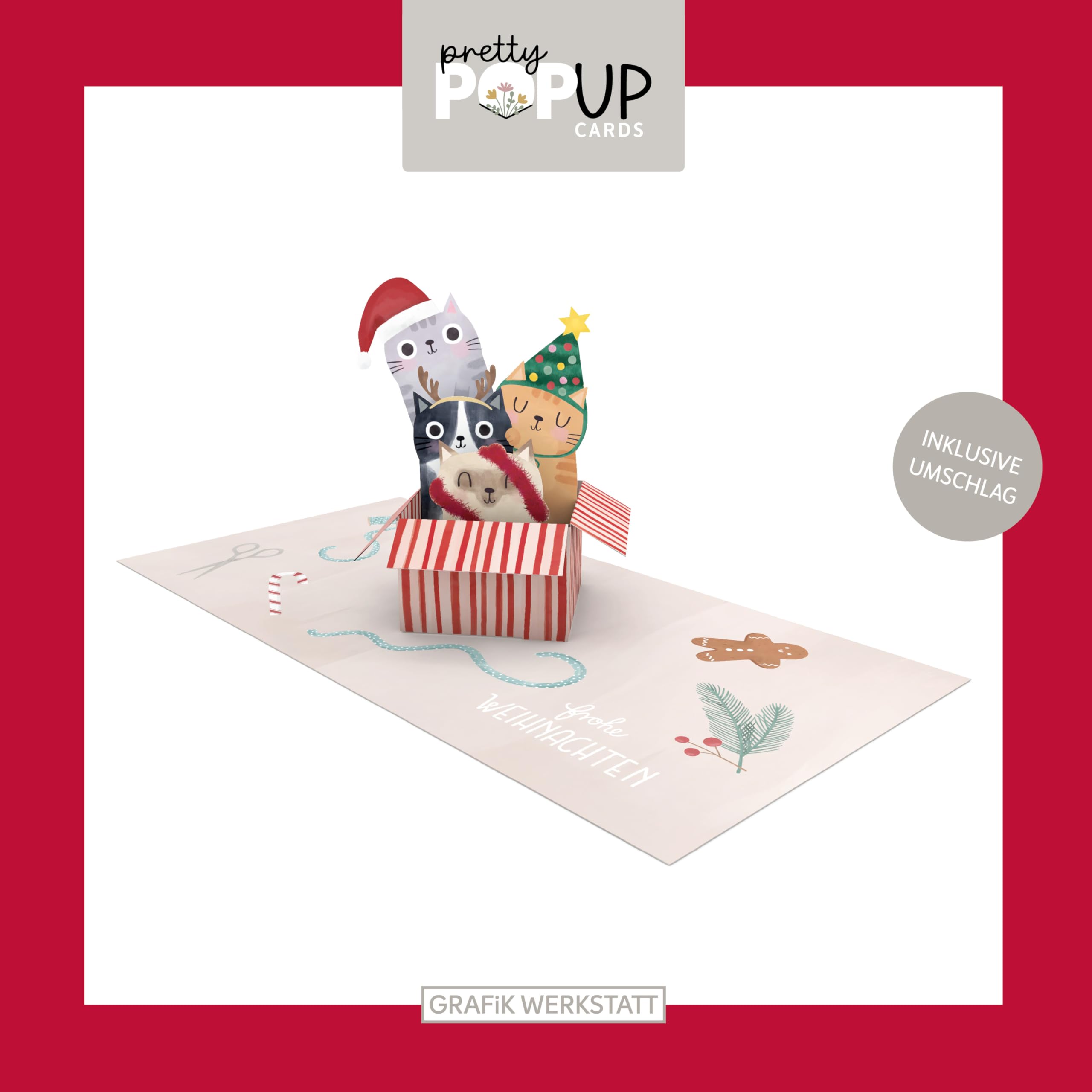 grafik-werkstatt-pretty-pop-up-karte-frohe-weihnachten-3d-weihnachtskarte-14-x-1 image 2