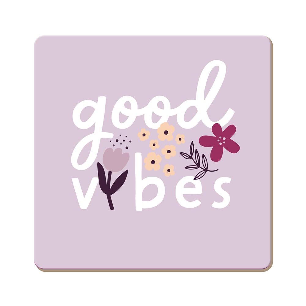 grafik-werkstatt-untersetzer-kork-good-vibes-bunt-9-5-cm image 1