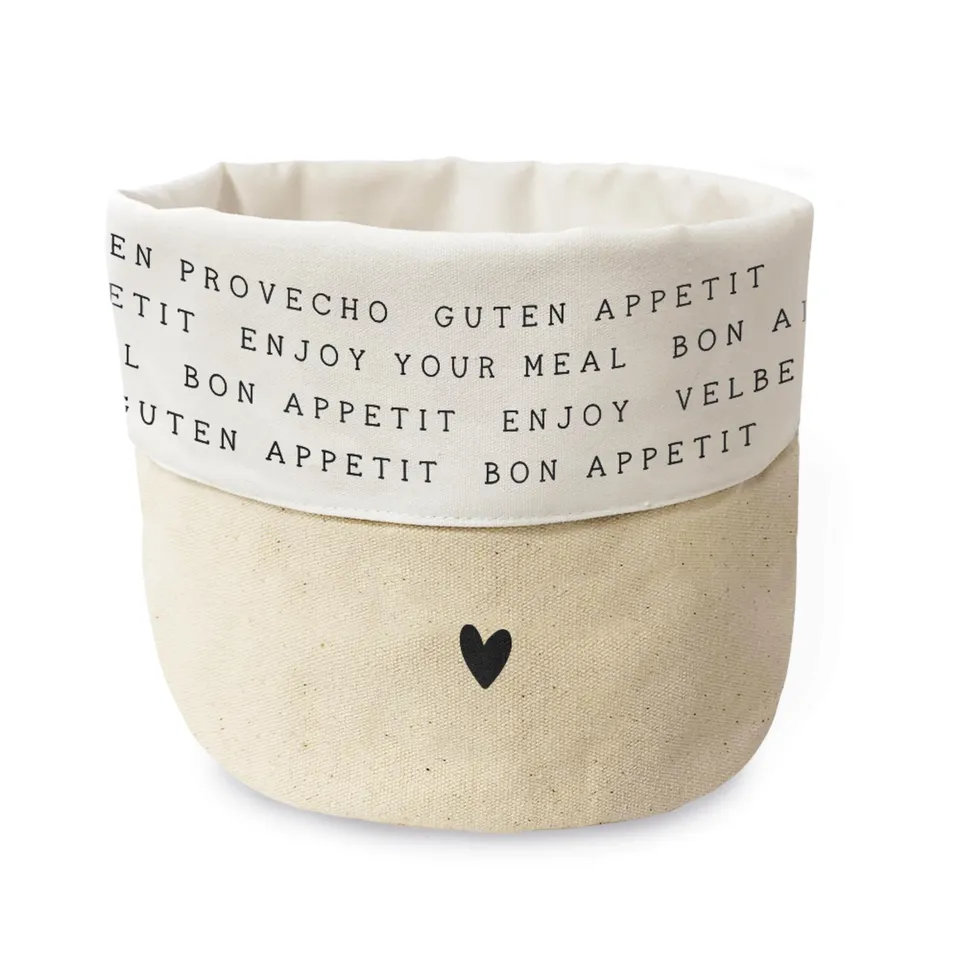 grafik-werkstatt-stoffk-rbchen-enjoy-your-meal-20-cm-baumwolle-brotkorb image 1