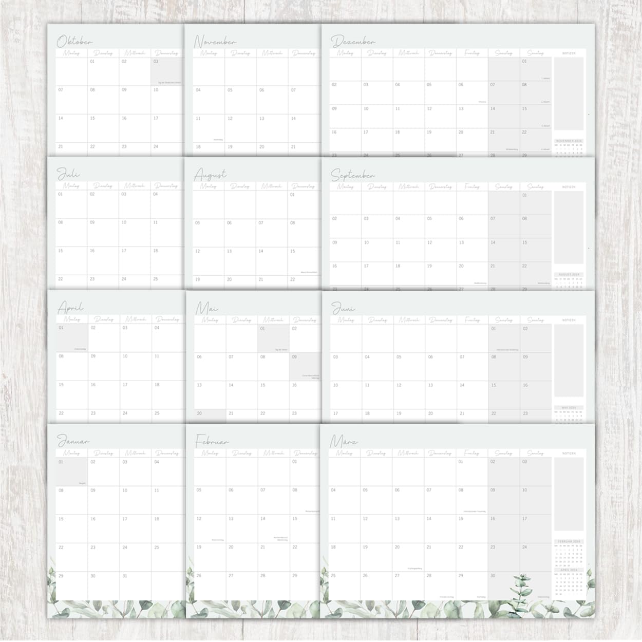 gr-tz-verlag-monatskalender-wandkalender-a4-quer-familienplaner-f-r-paare-und-fa image 4