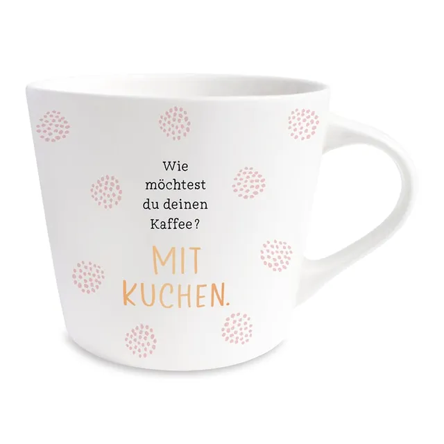 grafik-werkstatt-kaffee-tasse-mit-echtgold-420-ml-kaffee-mit-kuchen image 1