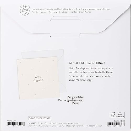 grafik-werkstatt-pretty-pop-up-karte-3d-zur-geburt-14x14-cm image 7