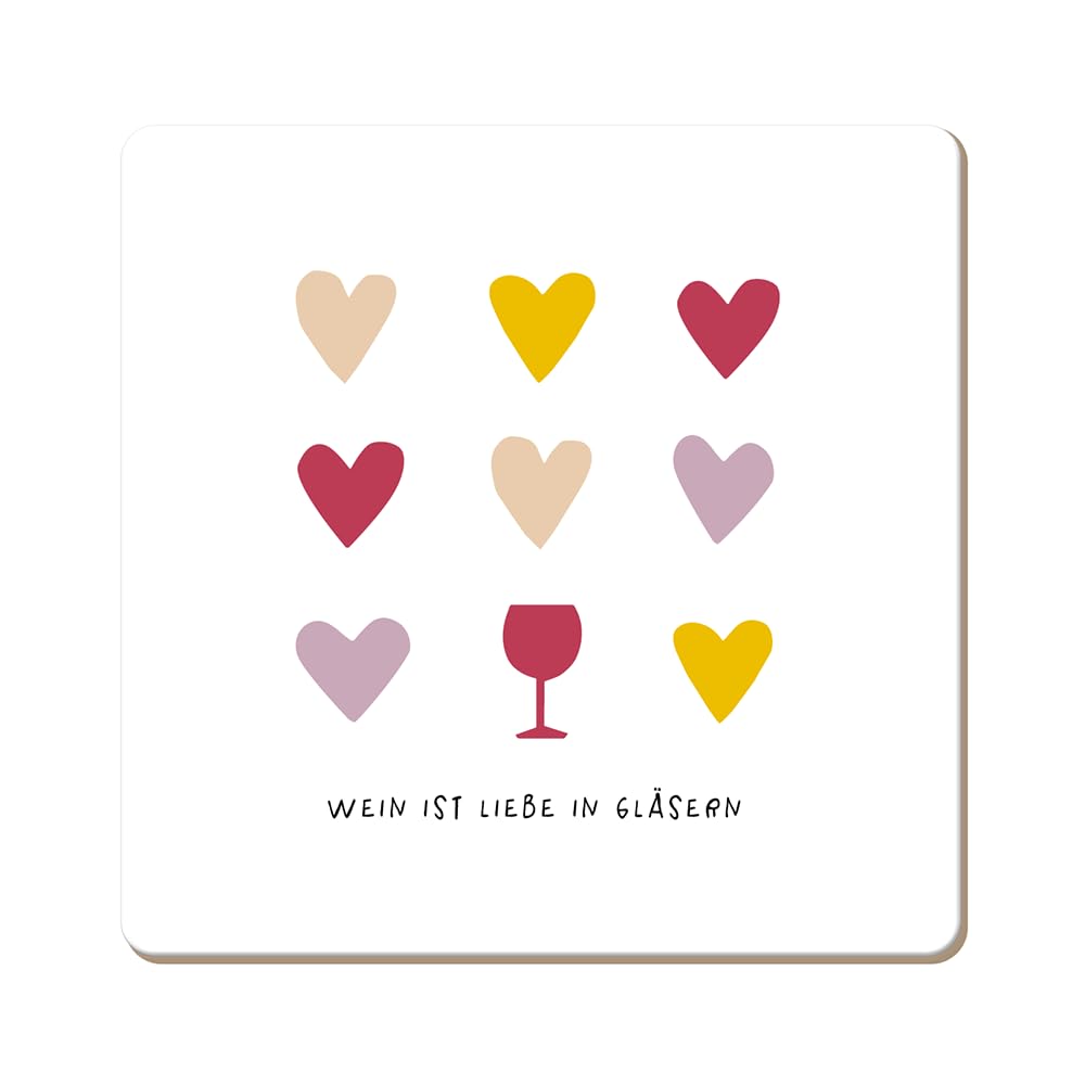 grafik-werkstatt-untersetzer-wein-ist-liebe-in-gl-sern-kork-9-5-x-9-5-cm-bunt image 1