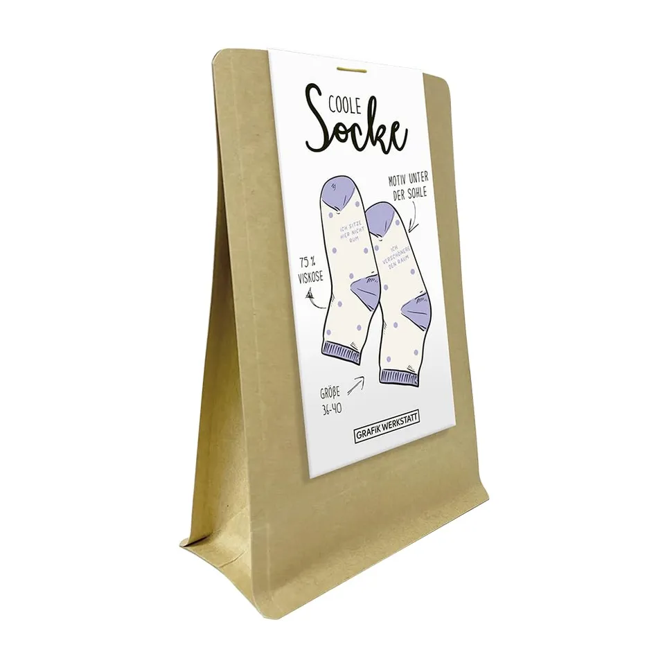 grafik-werkstatt-socken-ich-sitze-hier-gr-36-40-41-45 image 1