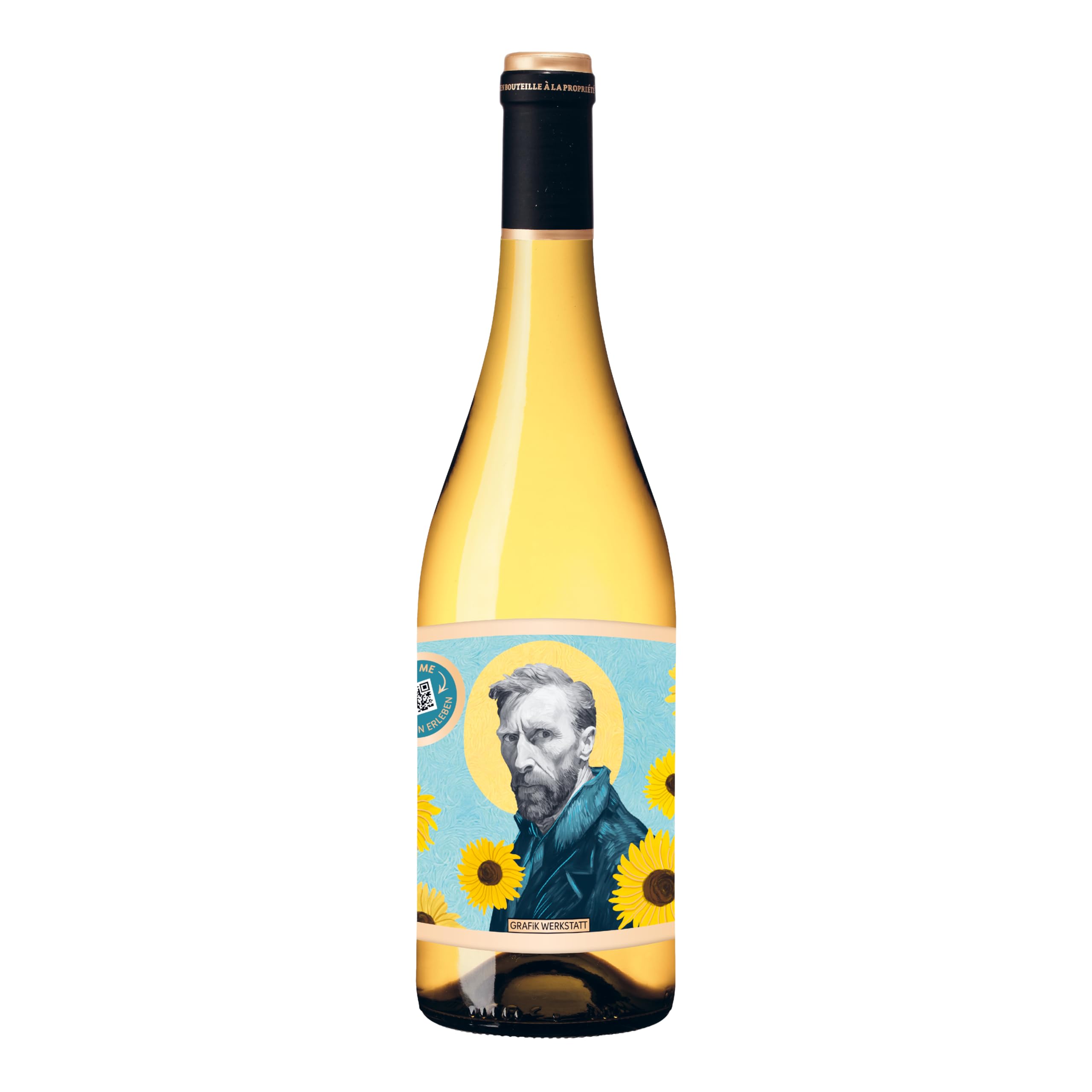 grafik-werkstatt-vincent-van-gogh-wei-wein-weinflasche-chardonnay-genuss-design image 1