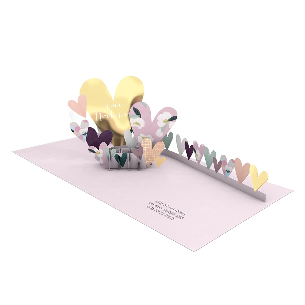 grafik-werkstatt-pretty-pop-up-karte-zur-hochzeit-3d-hochzeitskarte-14-x-14-cm-m image 1