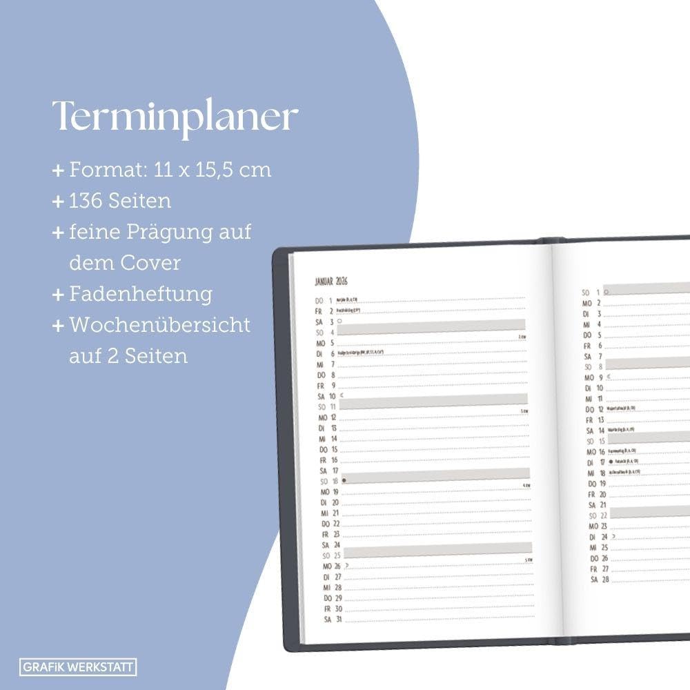 grafik-werkstatt-terminplaner-lederlook-2026-schwarz-a6 image 4