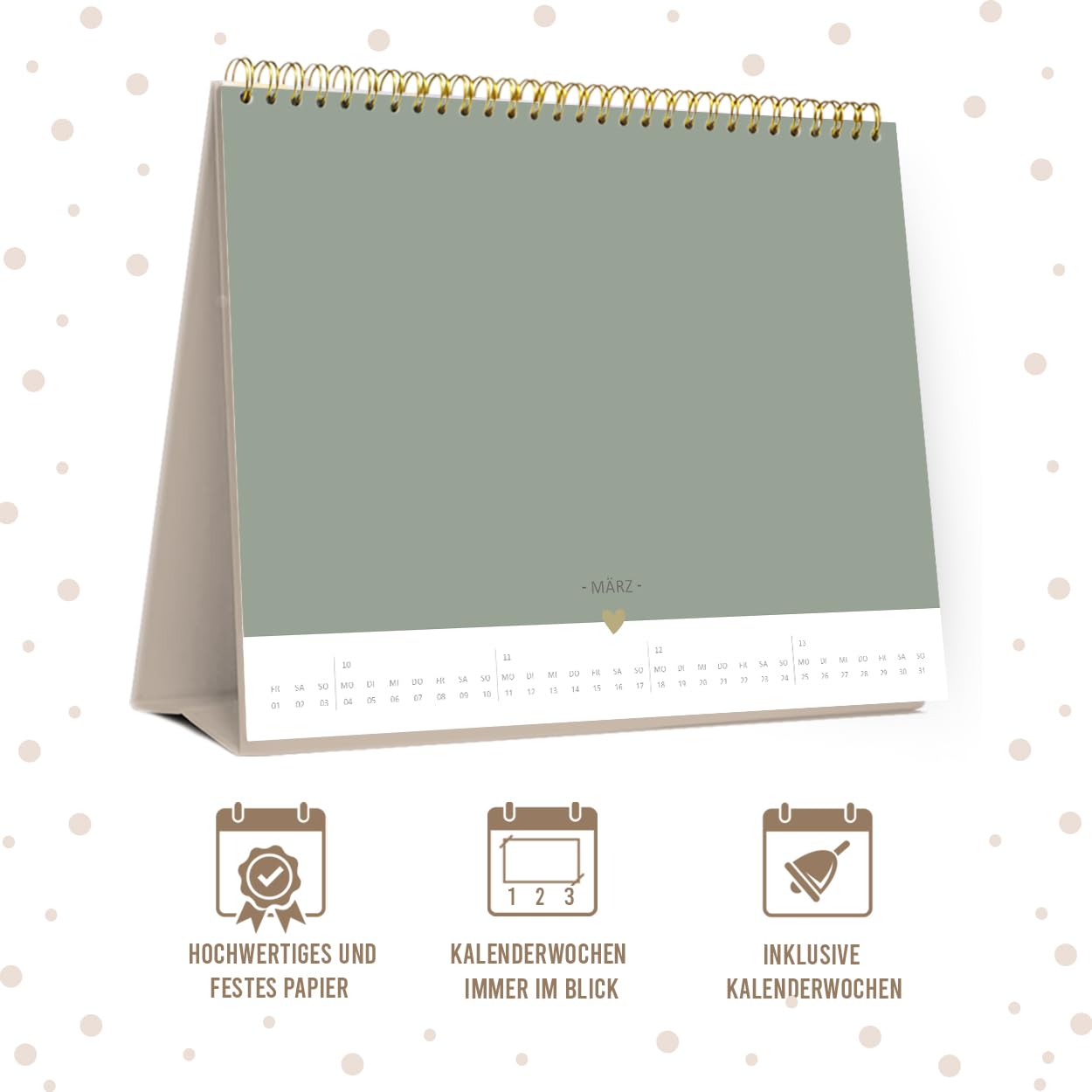 gr-tz-verlag-bastelkalender-tisch-2024-blattgold-tischkalender-zum-selbstgestalt image 1