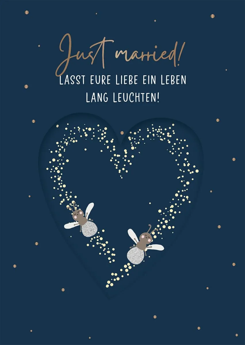 grafik-werkstatt-musikkarte-just-married-coversong-higher-love-22-2x15-7-cm image 1