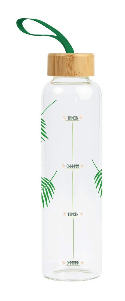 grafik-werkstatt-glas-trinkflasche-550-ml-gl-cksrezept-bunt-mit-griffschlaufe image 2