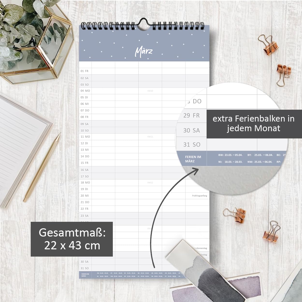 gr-tz-verlag-familienkalender-2024-wandkalender-5-spalten-blattgold-22-x-43-cm image 4