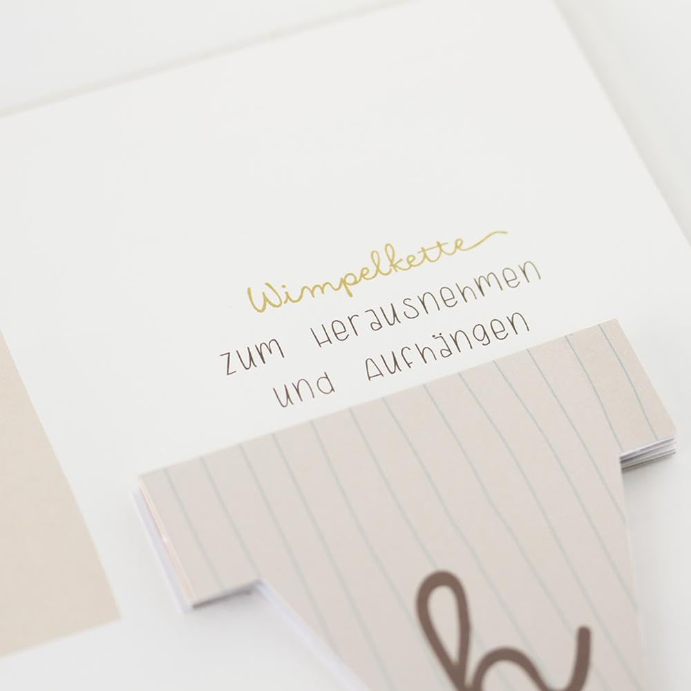 grafik-werkstatt-baby-album-mein-erstes-jahr-boho-mit-stickerei image 6