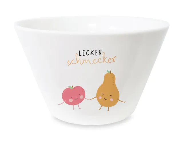 grafik-werkstatt-m-sli-schale-porzellan-mit-100-echtgold-lecker-schmecker image 1