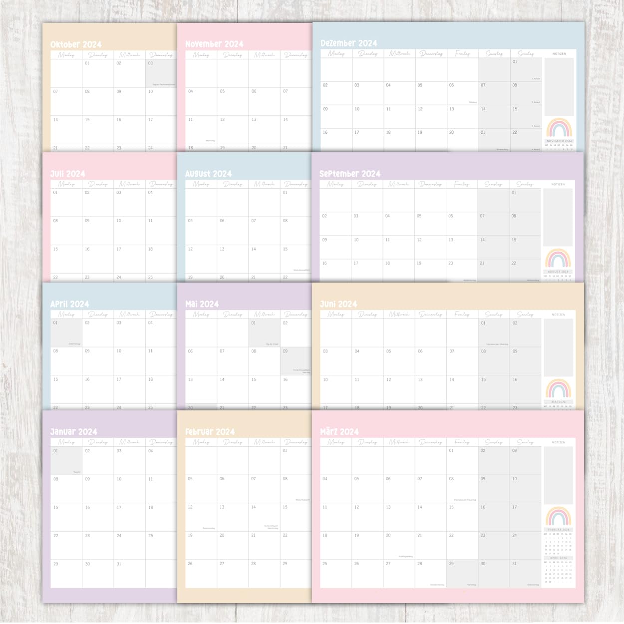 gr-tz-verlag-monatskalender-2024-wandkalender-a4-quer-spiralbindung image 6