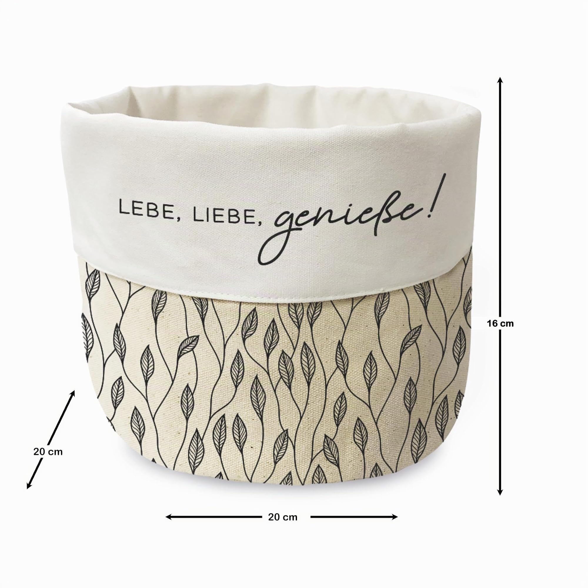 grafik-werkstatt-stoffk-rbchen-lebe-liebe-genie-e-20-cm-baumwolle-brotkorb image 2