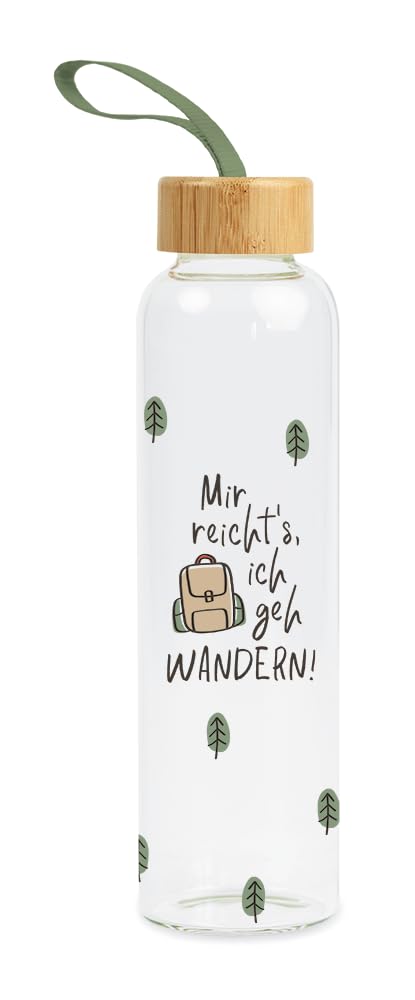 grafik-werkstatt-glas-trinkflasche-550-ml-gl-cksrezept-bunt-mit-griffschlaufe image 7