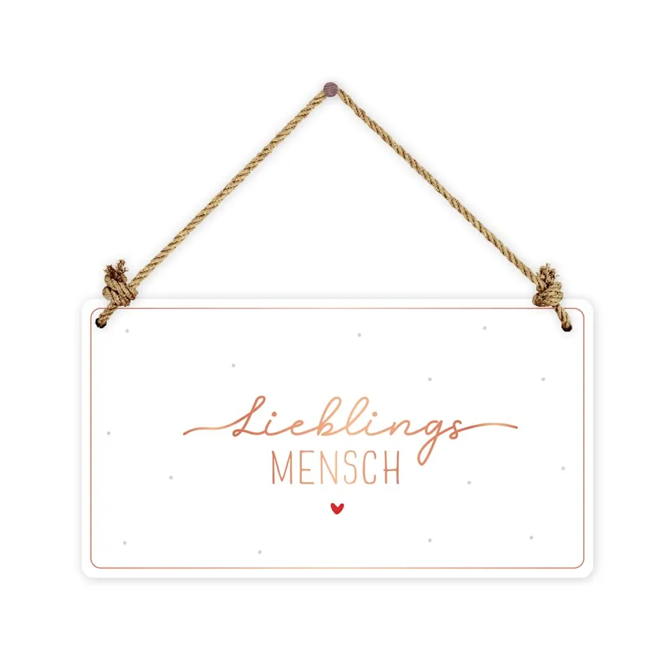 grafik-werkstatt-deko-schild-pappe-lieblingsmensch-wei-22x12-cm image 1