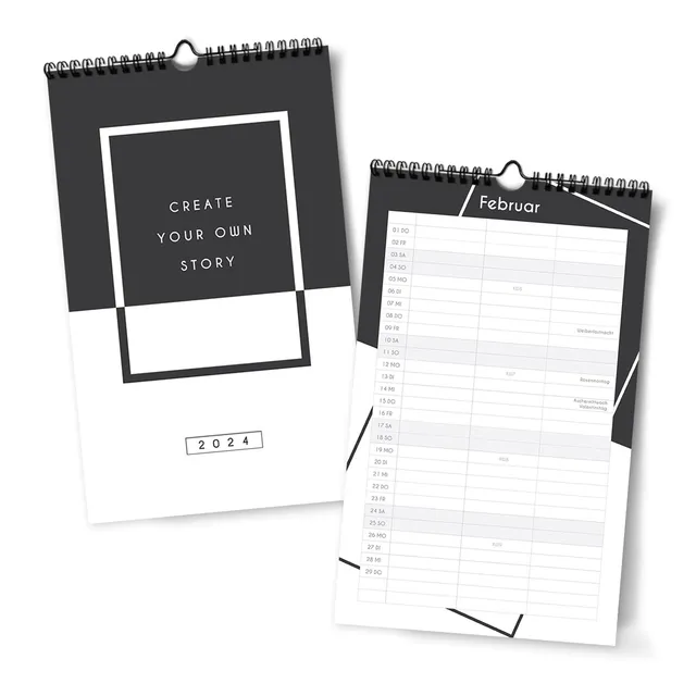 gr-tz-verlag-wandkalender-f-r-zwei-3-spalten-19-x-32-cm-schwarz-wei-edition image 1