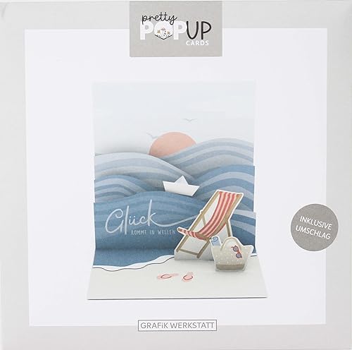 grafik-werkstatt-pretty-pop-up-karte-3d-gl-ck-kommt-in-wellen-14x14-cm image 6