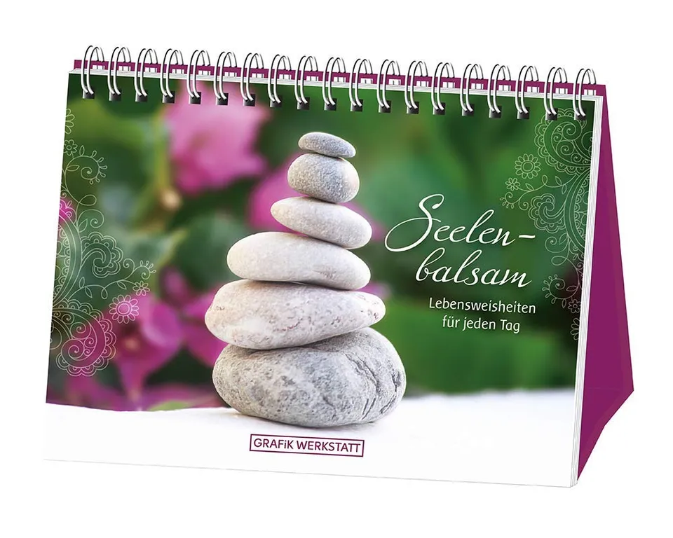 grafik-werkstatt-spiral-aufsteller-seelenbalsam-52-seiten-lebensweisheiten image 1