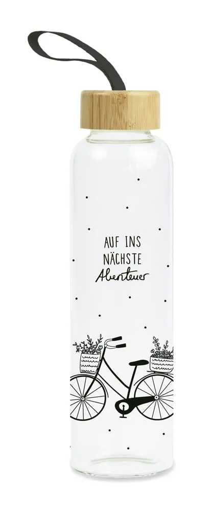grafik-werkstatt-trinkflasche-glas-550-ml-auf-ins-n-chste-abenteuer-bunt-mit-gri image 1
