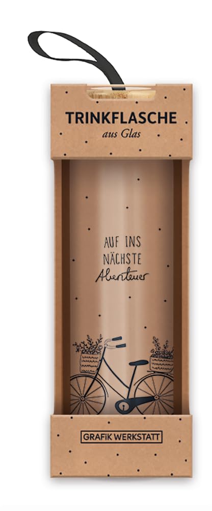 grafik-werkstatt-trinkflasche-glas-550-ml-auf-ins-n-chste-abenteuer-bunt-mit-gri image 2
