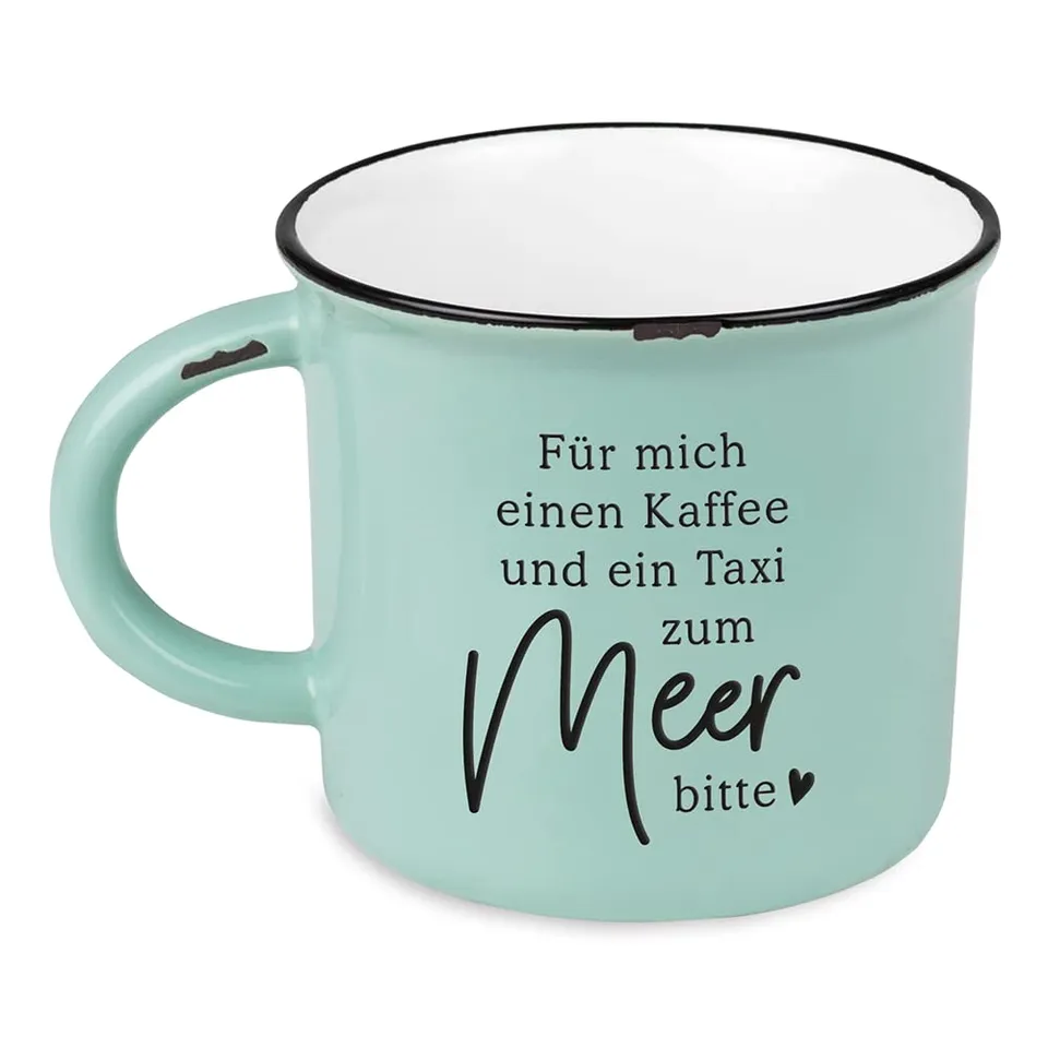 grafik-werkstatt-kaffeetasse-vintage-taxi-zum-meer-t-rkis-keramikbecher-400-ml image 1