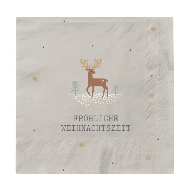 grafik-werkstatt-servietten-fr-hliche-weihnachtszeit-20-st-ck-12-5-x-12-5-cm-gra image 1