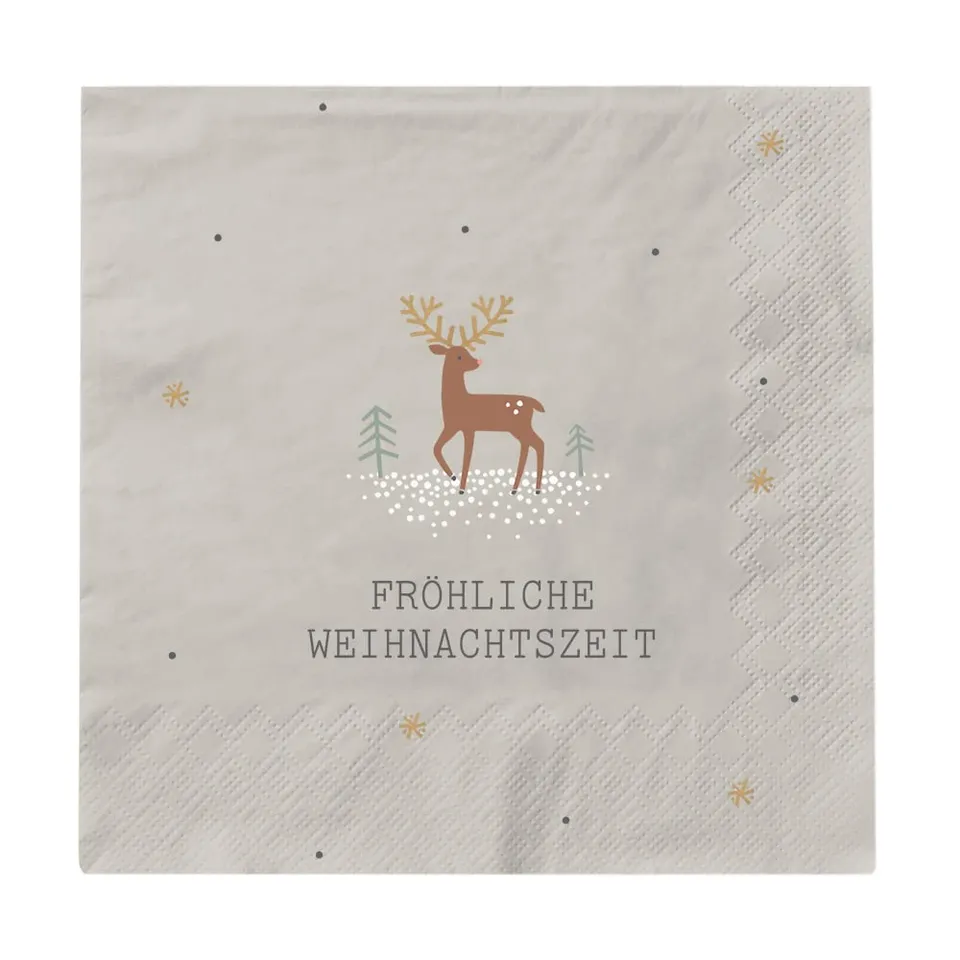grafik-werkstatt-servietten-fr-hliche-weihnachtszeit-20-st-ck-12-5-x-12-5-cm-gra image 1