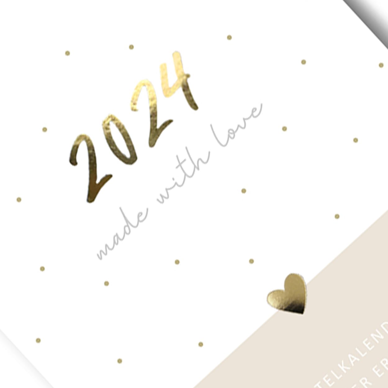 gr-tz-verlag-bastelkalender-2024-a4-wandkalender-blattgold-fotokalender-zum-selb image 2