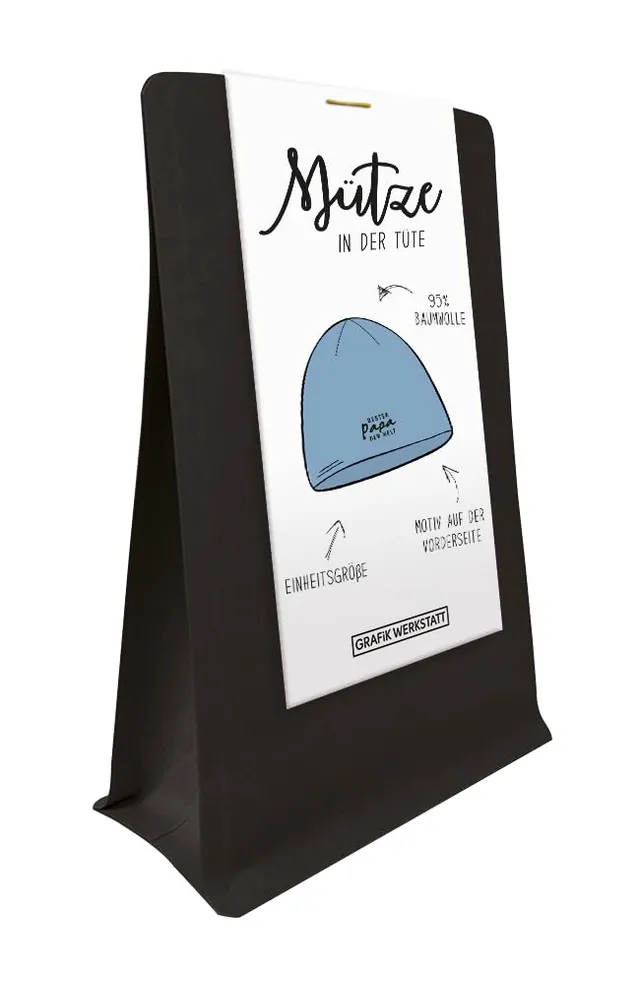 grafik-werkstatt-m-tze-bester-papa-der-welt-blau-standard-unisex image 1