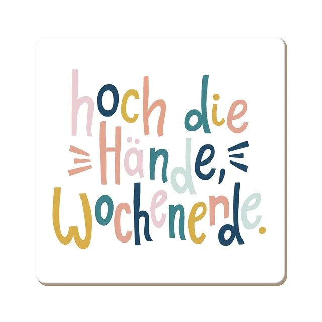 grafik-werkstatt-kork-untersetzer-hoch-die-h-nde-bunt image 1