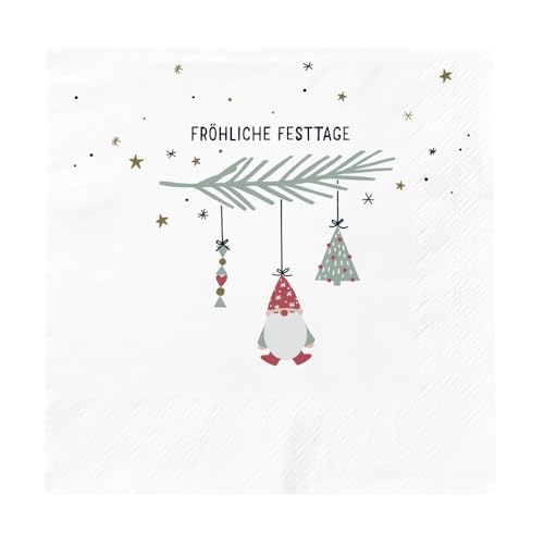 grafik-werkstatt-servietten-frohe-festtage-wei-12-5x12-5-cm-20-st-ck image 2