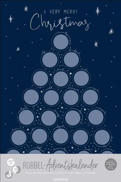 grafik-werkstatt-rubbel-adventskalender-a-very-merry-christmas-diy-adventskalend image 1
